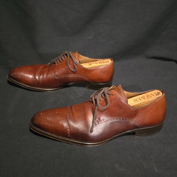 Mezlan Made in Spain Men\'s Brown Lace Up Leather Dress Shoes - 11M US main image 8